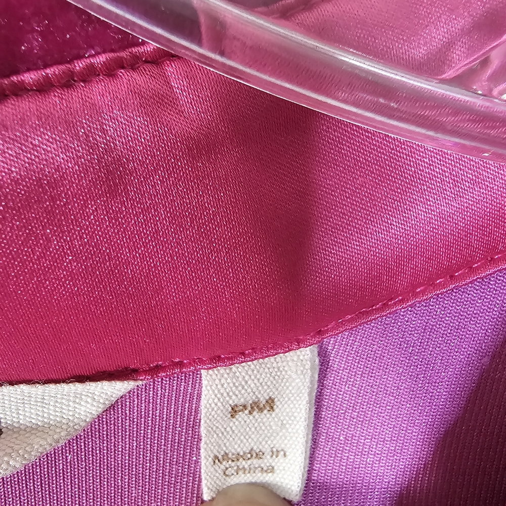 Soft Surroundings Magenta Velvet Button Down Long Sleeve Top Blouse Size PM - Picture 4 of 7